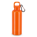 Plastikflasche in leuchtenden Farben mit passendem Verschluss, 500 ml farbe orange