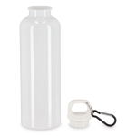 Kunststoffflasche bunt mit passendem Deckel 750 ml farbe weiß zweite Ansicht