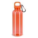Plastikflasche in leuchtenden transparenten Farben, 500 ml farbe orange-transparent