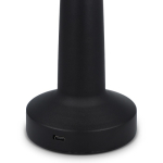 Tischlampe mit 3 Lichtmodi und Touch-Sensor an der Oberseite farbe schwarz dritte Ansicht