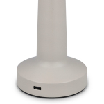 Tischlampe mit 3 Lichtmodi und Touch-Sensor an der Oberseite farbe beige dritte Ansicht