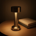 Tischlampe mit 3 Lichtmodi und Touch-Sensor an der Oberseite farbe silber fünfte Ansicht