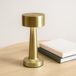 Tischlampe mit 3 Lichtmodi und Touch-Sensor an der Oberseite farbe gold vierte Ansicht