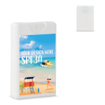 Sonnenspray SPF30: schlankes, rechteckiges Design zum Personalisieren