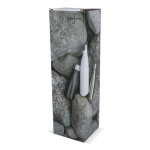 Glänzende Thermoflasche aus recyceltem Stahl 500 ml farbe glänzendes silber sechste Ansicht