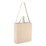 OEKO-TEX Baumwolltasche natur mit Doppelhenkeln 220 g/m² farbe beige