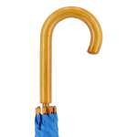 Bunter Regenschirm mit Holzrundgriff Ø103 cm farbe blau fünfte Ansicht