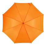 Bunter Regenschirm mit Holzrundgriff Ø103 cm farbe orange dritte Ansicht