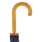 Bunter Regenschirm mit Holzrundgriff Ø103 cm farbe dunkelblau fünfte Ansicht