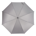 Regenschirm in vielen Farben mit schwarzem Rundgriff Ø105 cm farbe grau dritte Ansicht