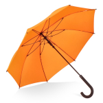 Regenschirm in vielen Farben mit schwarzem Rundgriff Ø105 cm farbe orange zweite Ansicht