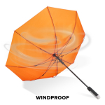 Klassischer Regenschirm mit ergonomischem Griff Ø105 cm farbe orange achte Ansicht
