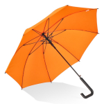 Klassischer Regenschirm mit schwarzem Geo-Griff Ø103 cm farbe orange zweite Ansicht