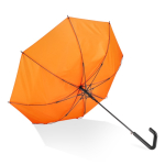Klassischer Regenschirm mit schwarzem Geo-Griff Ø103 cm farbe orange vierte Ansicht