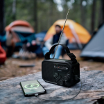 Notfallradio aus ABS-Kunststoff mit Taschenlampe und Alarm Philips farbe schwarz siebte Ansicht