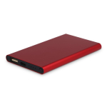Powerbank aus recyceltem Aluminium 4.000 mAh in vielen Farben farbe rot