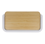 Kabelloses Bambus-Ladepad mit Licht 15 W farbe natürliche farbe dritte Ansicht