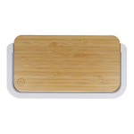 Kabelloses Bambus-Ladepad mit Licht 15 W farbe natürliche farbe vierte Ansicht