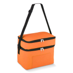 Kühltasche mit zwei Fächern und Fronttasche 12 L farbe orange