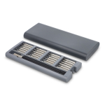 Präzisions-Werkzeugset für Elektronikreparaturen farbe grau zweite Ansicht