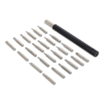 Präzisions-Werkzeugset für Elektronikreparaturen farbe grau vierte Ansicht