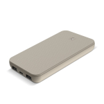 Powerbank zum gleichzeitigen Laden von 3 Geräten 10.000 mAh farbe beige