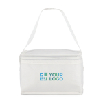 Kühltasche mit Alu-Innenfutter für 6 Dosen Ansicht mit Druckbereich