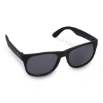 Sonnenbrille in vielen Farben mit schwarzer UV400-Linse farbe schwarz