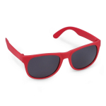 Sonnenbrille in vielen Farben mit schwarzer UV400-Linse farbe rot