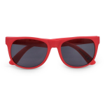 Sonnenbrille in vielen Farben mit schwarzer UV400-Linse farbe rot zweite Ansicht
