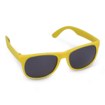 Sonnenbrille in vielen Farben mit schwarzer UV400-Linse farbe gelb