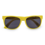 Sonnenbrille in vielen Farben mit schwarzer UV400-Linse farbe gelb zweite Ansicht