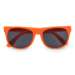 Sonnenbrille in vielen Farben mit schwarzer UV400-Linse farbe orange zweite Ansicht