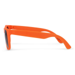 Sonnenbrille in vielen Farben mit schwarzer UV400-Linse farbe orange vierte Ansicht
