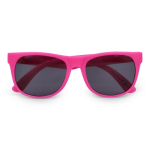 Sonnenbrille in vielen Farben mit schwarzer UV400-Linse farbe rosa zweite Ansicht