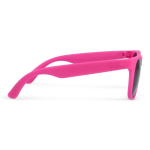 Sonnenbrille in vielen Farben mit schwarzer UV400-Linse farbe rosa dritte Ansicht