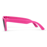 Sonnenbrille in vielen Farben mit schwarzer UV400-Linse farbe rosa vierte Ansicht
