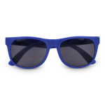 Sonnenbrille in vielen Farben mit schwarzer UV400-Linse farbe dunkelblau zweite Ansicht