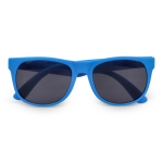 Sonnenbrille in vielen Farben mit schwarzer UV400-Linse farbe hellblau zweite Ansicht