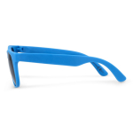 Sonnenbrille in vielen Farben mit schwarzer UV400-Linse farbe hellblau vierte Ansicht