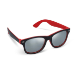 Bicolore Sonnenbrille mit UV400-Polarized-Gläsern, personalisierbar farbe rot