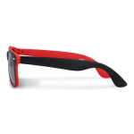 Bicolore Sonnenbrille mit UV400-Polarized-Gläsern, personalisierbar farbe rot vierte Ansicht