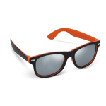 Bicolore Sonnenbrille mit UV400-Polarized-Gläsern, personalisierbar farbe orange