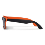 Bicolore Sonnenbrille mit UV400-Polarized-Gläsern, personalisierbar farbe orange vierte Ansicht