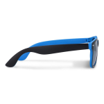 Bicolore Sonnenbrille mit UV400-Polarized-Gläsern, personalisierbar farbe hellblau dritte Ansicht
