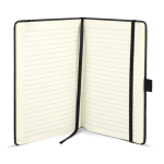 A5-Notizbuch aus Kunstleder, liniert farbe schwarz vierte Ansicht