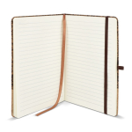 A5-Notizbuch mit Kork- und Cover aus Kaffeeschalen, liniert farbe natürliche farbe vierte Ansicht