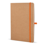 A5-Kraftpapier-Softcover mit Karoseiten FSC farbe orange