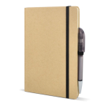 A5-Karton-Notizbuch mit Farbakzenten, liniert farbe schwarz fünfte Ansicht