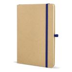 A5-Karton-Notizbuch mit Farbakzenten, liniert farbe blau